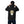 Back of black hoodie showing dripping pawn artwork in white and gold