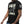 Man wearing a black t-shirt with 'Born Winner' text and graphics on a white background