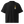 The front of a black Nopaune t-shirt showcases graphics on the left side of the chest and the left arm.