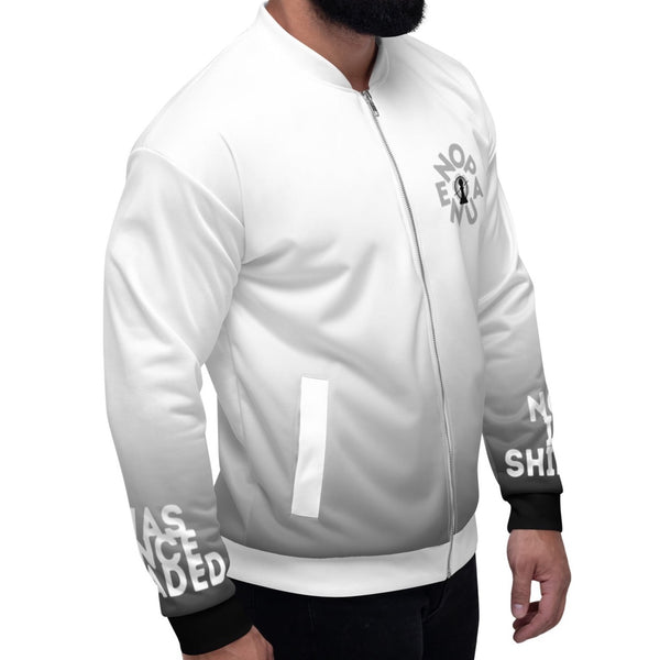 Man wearing a sublimated jacket by Nopaune.