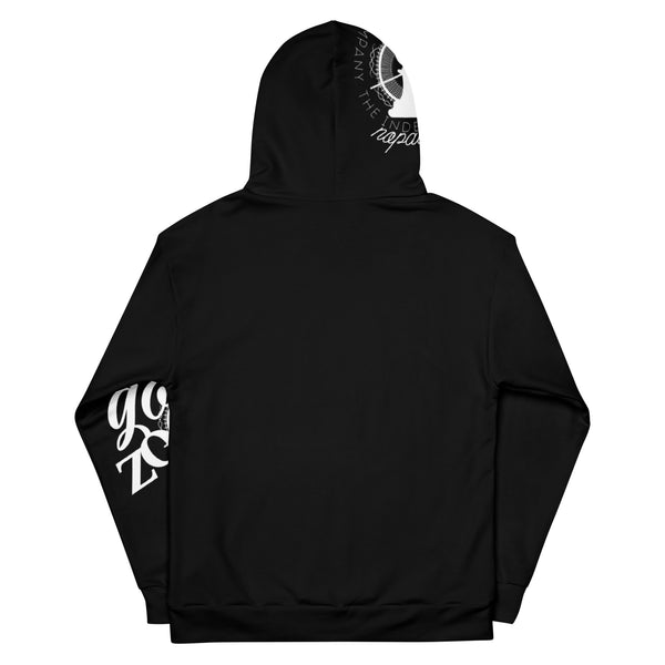 Back of a sublimated hoodie by Nopaune.