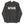 The front of a gray hoodie with the word 
